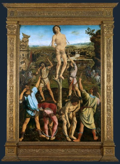 Martyrdom of Saint Sebastian by Antonio del Pollaiolo
